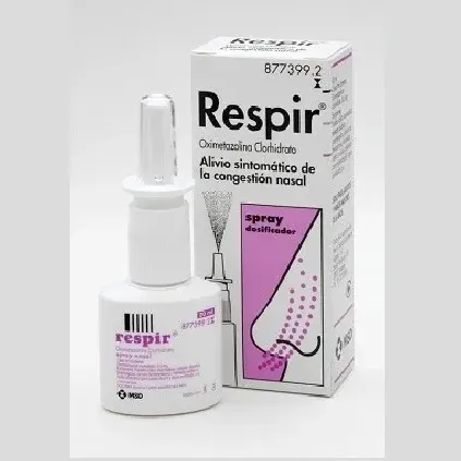 Comprar RESPIR 0,5 mg/ml SOLUCION PARA PULVERIZACION NASAL , 1 frasco de 20 ml (Frasco+bomba pulverizadora) BAYER