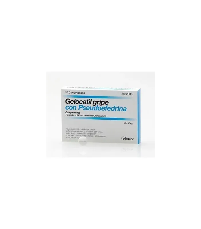 GELOCATIL GRIPE PSEUDOEFEDRINA 20 COMPRIMIDOS, MEDICAMENTOS