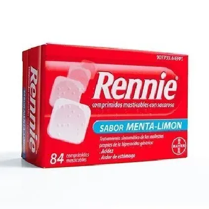 Comprar RENNIE 680 MG/80 MG COMPRIMIDOS MASTICABLES CON SACAROSA, 84 comprimidos BAYER
