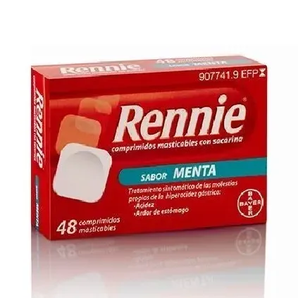 Comprar RENNIE 680 MG/80 MG COMPRIMIDOS MASTICABLES CON SACARINA, 48 comprimidos BAYER