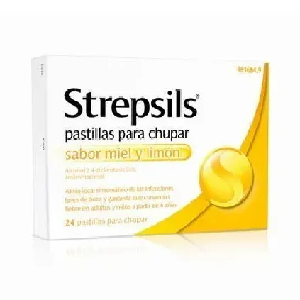 Comprar STREPSILS PASTILLAS PARA CHUPAR SABOR MIEL Y LIMON , 24 pastillas