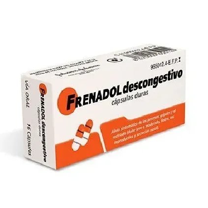 Comprar FRENADOL DESCONGESTIVO CAPSULAS DURAS, 16 cápsulas