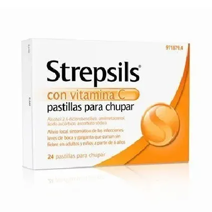Comprar STREPSILS CON VITAMINA C PASTILLAS PARA CHUPAR , 24 pastillas