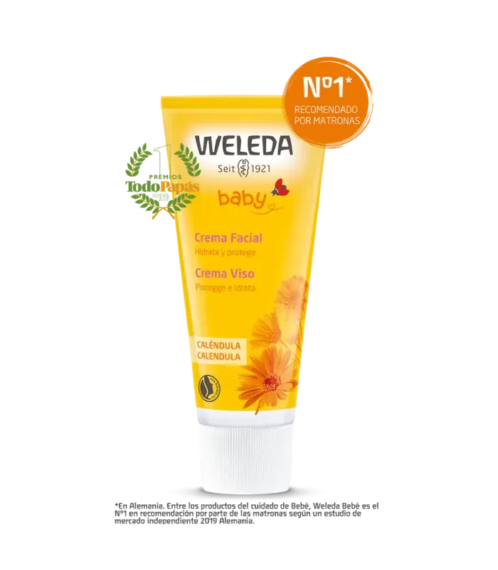 Crema facial de caléndula de Weleda. Farmacia online