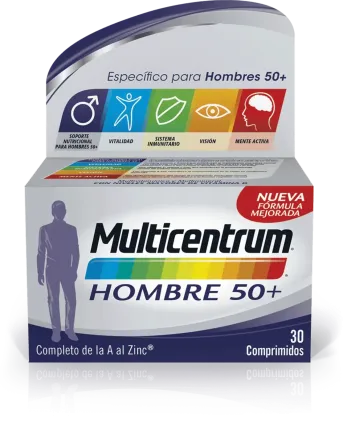 Comprar MULTICENTRUM HOMBRE 50+ 30 COMP SUN PHARMACEUTICALS SPAIN
