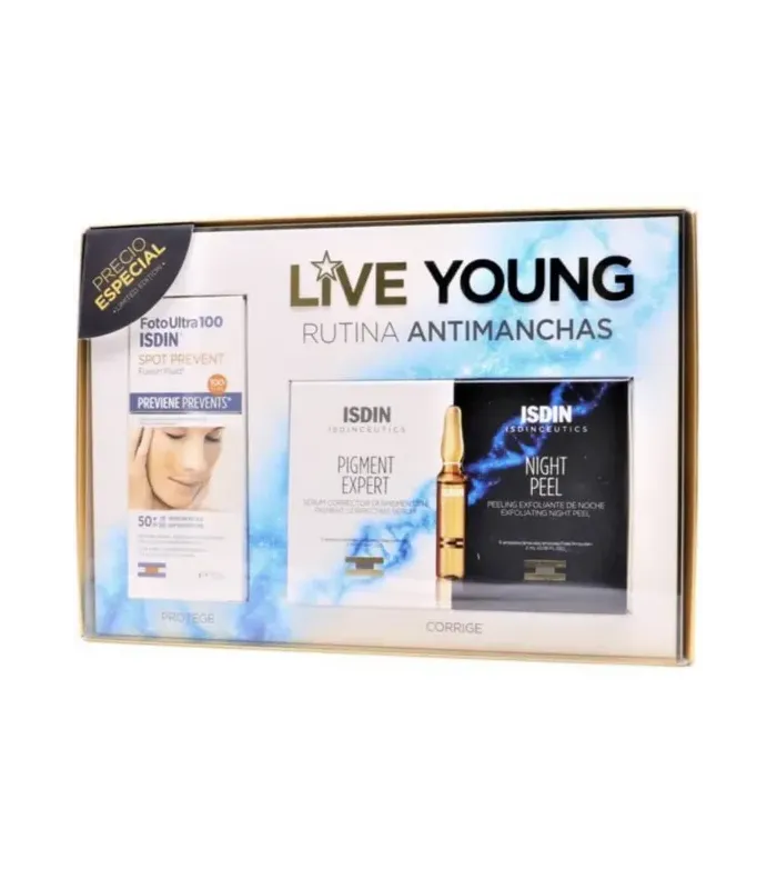 live young isdinceutics 5+5ampollas + spot prevent