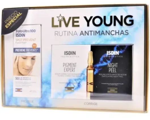Comprar live young isdinceutics 5+5ampollas + spot prevent 