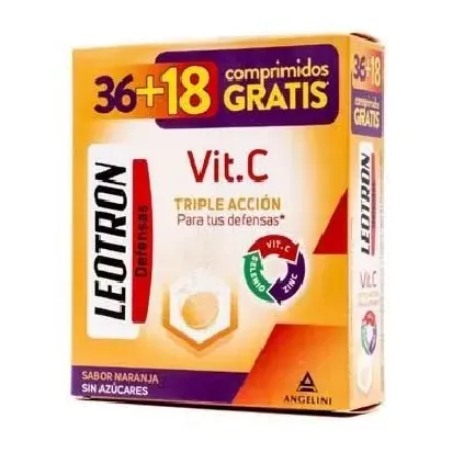 Comprar LEOTRON VITAMINA C ANGELINI 36+18 COMP EFERVESCENTES 