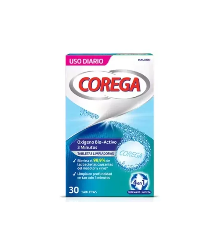 COREGA OXIGENO BIO-ACTIVO LIMPIEZA PROTESIS DENT 30 TABLETAS