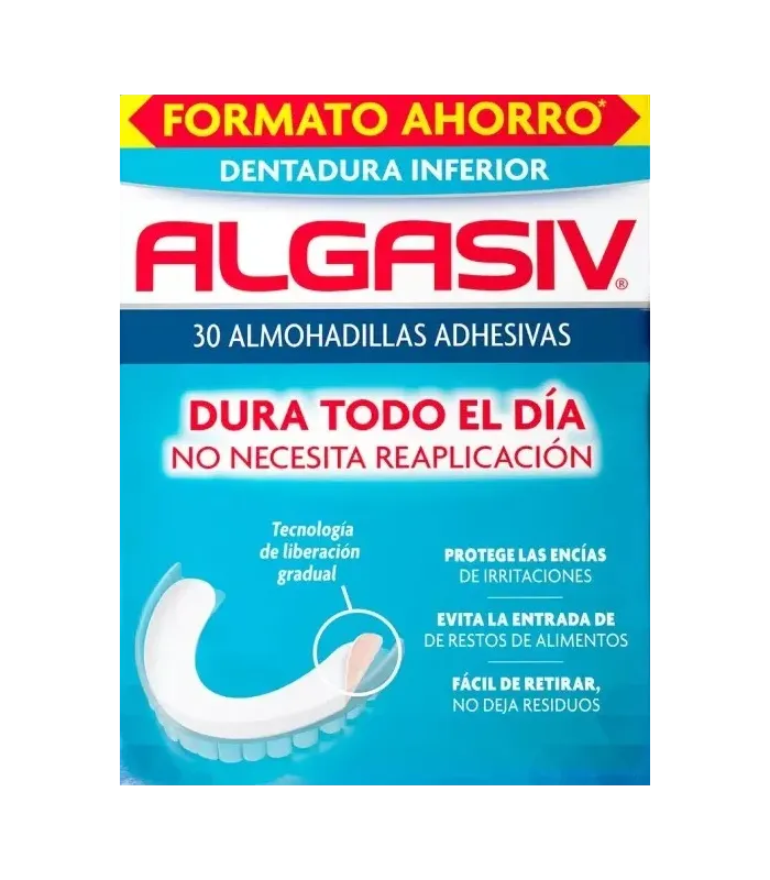 ALGASIV ALMOHADILLAS ADHESIVAS PROTESIS 30 U INFERIOR