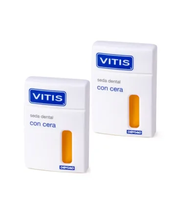 Vitis Seda Dental con Cera Duplo 50 m Higiene Interproximal Profunda