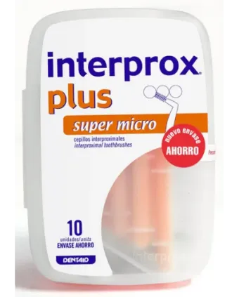 Comprar CEPILLO ESPACIO INTERPROXIMAL INTERPROX PLUS SUPER MICRO ENVASE AHORRO 10 U 