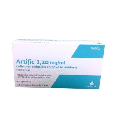 Comprar ARTIFIC 3,20 mg/ml COLIRIO EN SOLUCION EN ENVASE UNIDOSIS , 30 envases unidosis de 0,5 ml 