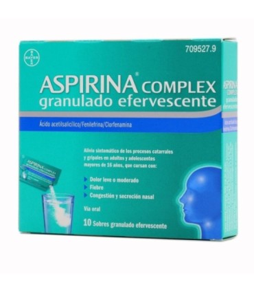 Comprar ASPIRINA COMPLEX GRANULADO EFERVESCENTE, 10 sobres BAYER