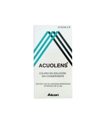 Comprar ACUOLENS 3 mg/ml + 5,5 mg/ml COLIRIO EN SOLUCION EN ENVASE UNIDOSIS , 30 envases unidosis de 0,5 ml 