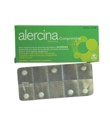 Comprar ALERCINA 10 mg COMPRIMIDOS , 7 comprimidos