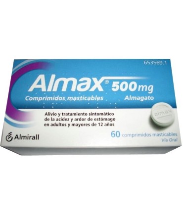 Comprar ALMAX 500 mg COMPRIMIDOS MASTICABLES,48 comprimidos