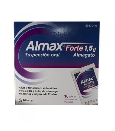 Comprar ALMAX FORTE 1,5 g SUSPENSION ORAL , 16 sobres