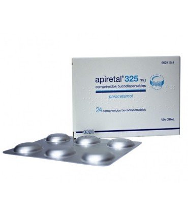 Comprar APIRETAL 325 mg COMPRIMIDOS BUCODISPERSABLES, 24 comprimidos
