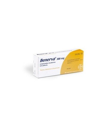 Comprar BENERVA 300 mg COMPRIMIDOS RECUBIERTOS CON PELICULA , 20 comprimidos