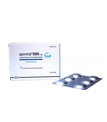 Comprar APIRETAL 500 mg COMPRIMIDOS BUCODISPERSABLES, 12 comprimidos