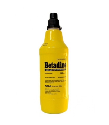 Comprar BETADINE 100 MG/ML SOLUCIÓN CUTÁNEA , 1 frasco de 500 ml 