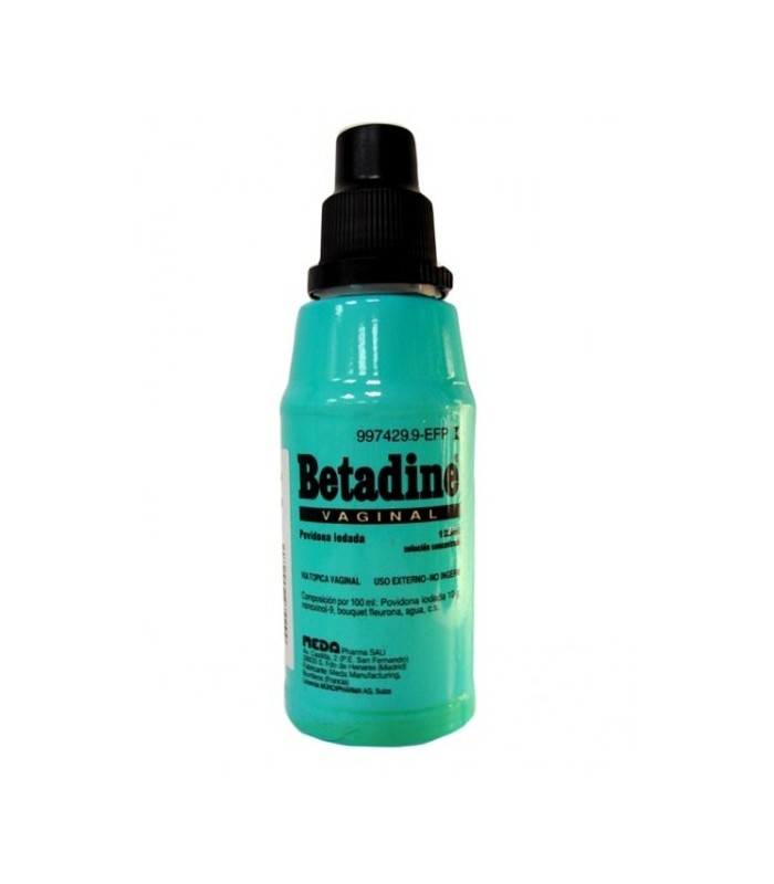 BETADINE VAGINAL 100 MG/ML SOLUCION VAGINAL , 1 frasco de 125 ml