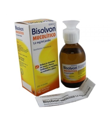 Comprar BISOLVON MUCOLITICO 1,6 mg/ ml JARABE, 1 frasco de 200 ml