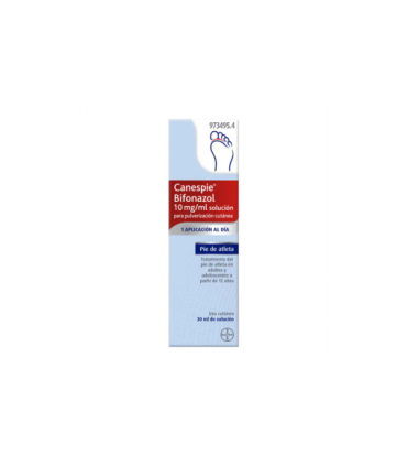 Comprar CANESPIE BIFONAZOL 10 mg/ml SOLUCION PARA PULVERIZACION CUTANEA , 1 frasco de 30 ml BAYER