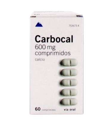 Comprar CARBOCAL 600 mg COMPRIMIDOS, 60 comprimidos 