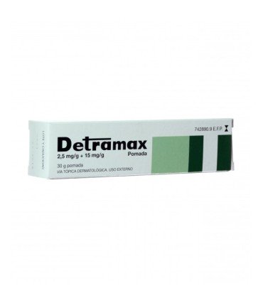 Comprar DETRAMAX 2,5 mg/g + 15 mg/g POMADA , 1 tubo de 30 g 