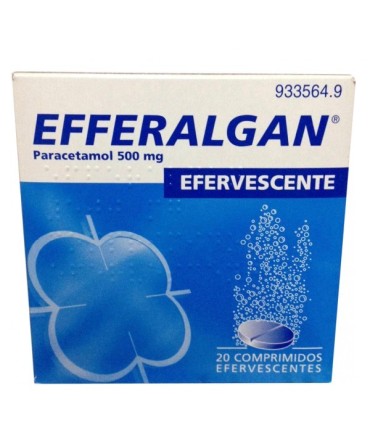 Comprar EFFERALGAN 500 mg COMPRIMIDOS EFERVESCENTE , 20 comprimidos
