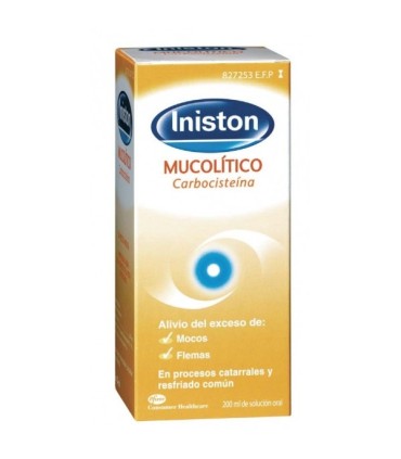 Comprar INISTON MUCOLITICO 50 mg/ml SOLUCION ORAL , 1 frasco de 200 ml