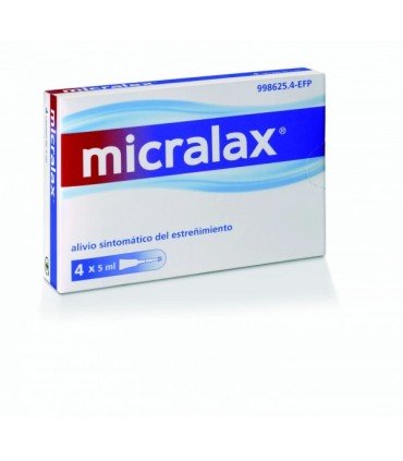 Comprar MICRALAX CITRATO/LAURIL SULFOACETATO 450 mg/45 mg solucion rectal , 4 enemas
