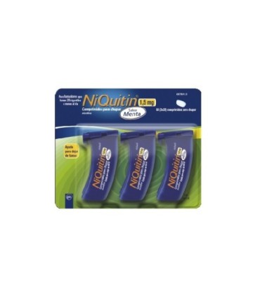 Comprar NIQUITIN 1,5 mg COMPRIMIDOS PARA CHUPAR SABOR MENTA , 60 comprimidos
