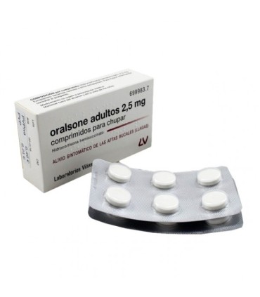 Comprar ORALSONE ADULTOS 2,5 mg COMPRIMIDOS PARA CHUPAR, 12 comprimidos