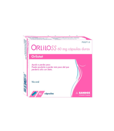 Comprar ORLILOSS 60 MG CAPSULAS DURAS, 84 cápsulas (PVC-PVDC/AL)