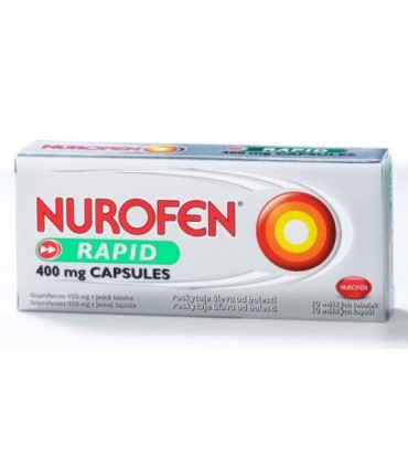 Comprar NUROFEN RAPID 400 mg CAPSULAS BLANDAS , 10 cápsulas