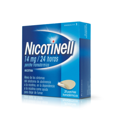 Comprar NICOTINELL 14 MG/24 HORAS PARCHE TRANSDERMICO , 7 parches