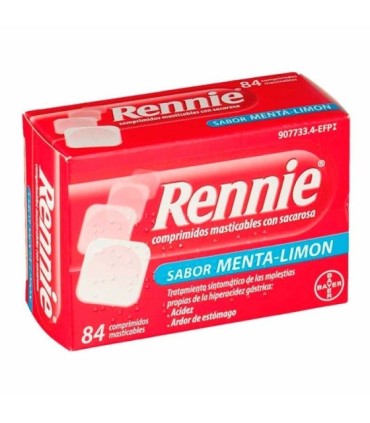 Comprar RENNIE 680 MG/80 MG COMPRIMIDOS MASTICABLES CON SACAROSA, 84 comprimidos BAYER