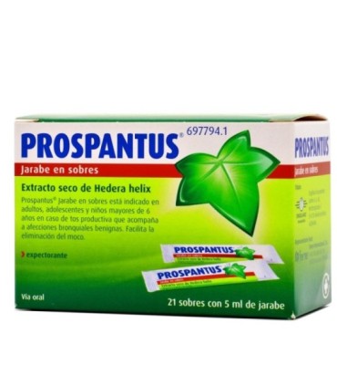 Comprar PROSPANTUS JARABE EN SOBRES , 21 sobres de 5 ml