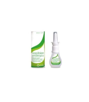 Comprar RESPIBIEN ANTIALERGICO SOLUCION PARA PULVERIZACION NASAL, 1 envase pulverizador de 15 ml