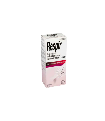 Comprar RESPIR 0,5 mg/ml SOLUCION PARA PULVERIZACION NASAL , 1 frasco de 20 ml (Frasco+bomba pulverizadora) BAYER