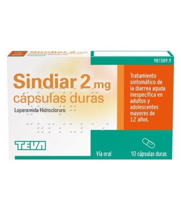 Comprar SINDIAR 2 mg CAPSULAS DURAS , 10 cápsulas 