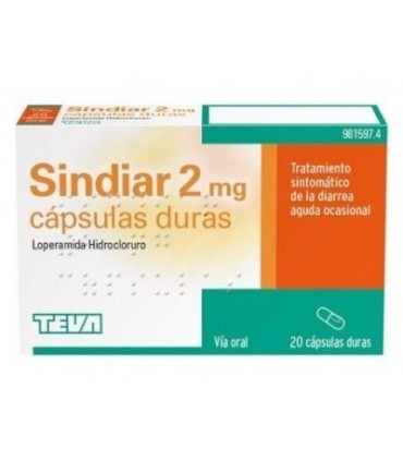 Comprar SINDIAR 2 mg CAPSULAS DURAS , 20 cápsulas 