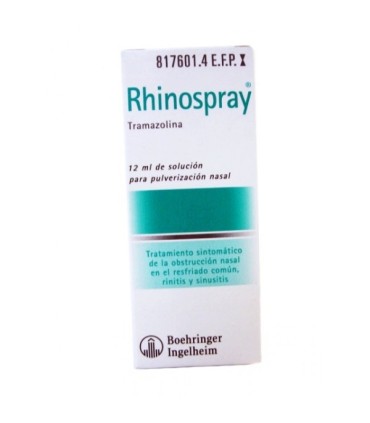 Comprar RHINOSPRAY 1,18 mg/ ml SOLUCION PARA PULVERIZACION NASAL , 1 envase pulverizador de 12 ml