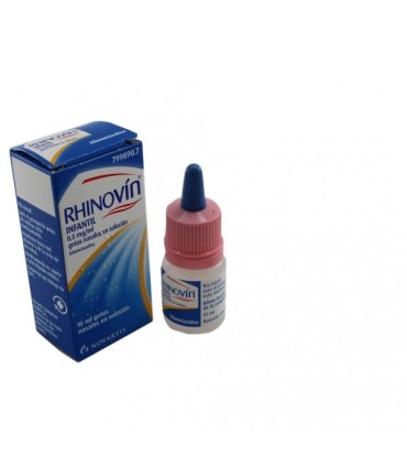 Comprar RHINOVÍN INFANTIL 0,5 MG/ML GOTAS NASALES EN SOLUCIÓN, 1 frasco de 10 ml