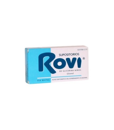 Comprar SUPOSITORIOS DE GLICERINA ROVI NIÑOS, 15 supositorios 