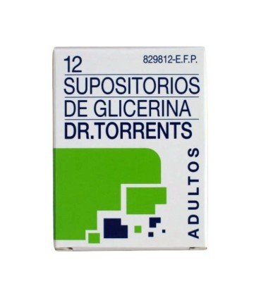 Comprar SUPOSITORIOS DE GLICERINA DR. TORRENTS ADULTOS, 12 supositorios 