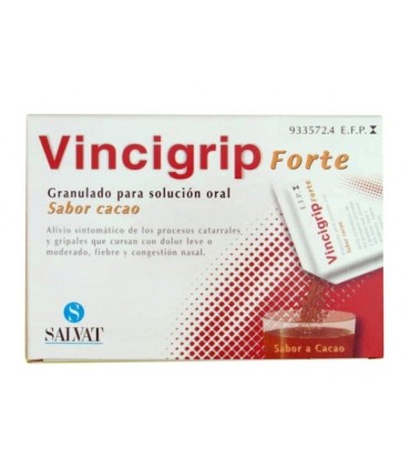 Comprar VINCIGRIP FORTE GRANULADO PARA SOLUCION ORAL SABOR CACAO , 10 sobres
